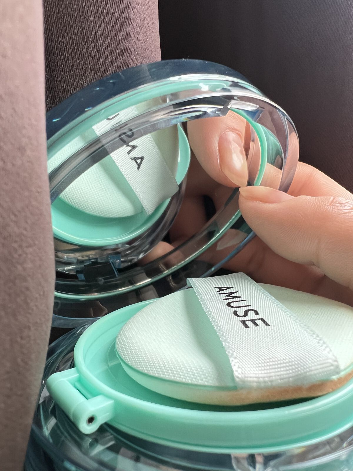 メタフィットヴィーガンクッション/AMUSE/クッションファンデーションを使ったクチコミ（2枚目）