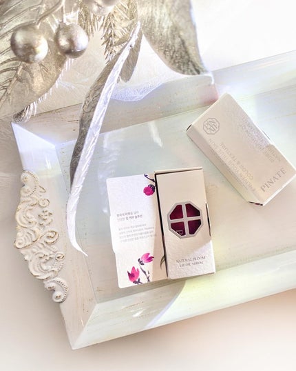 ナチュラルブルームリップオイルセラム 3色セット/PINATE/リップグロスを使ったクチコミ(2枚目)