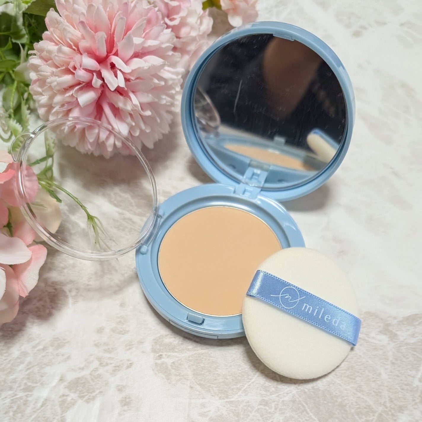 スムースフィットファンデーション/mileda/パウダーファンデーションを使ったクチコミ(4枚目)