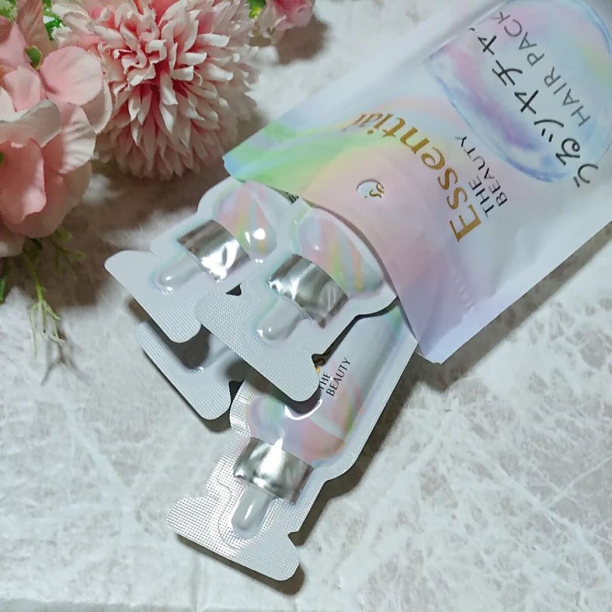 ザビューティ うるツヤチャージヘアパック/エッセンシャル/ヘアマスク・ヘアパックを使ったクチコミ（3枚目）