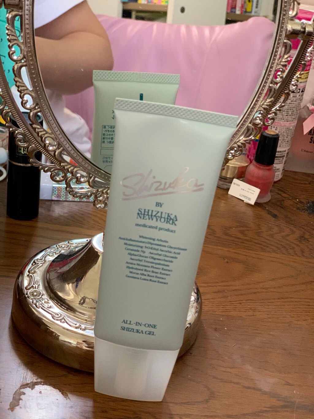 ねぅ on LIPS 「SNS広告で出てくるシズカゲル。これで少しシミが確かに薄くなり..」(1枚目)