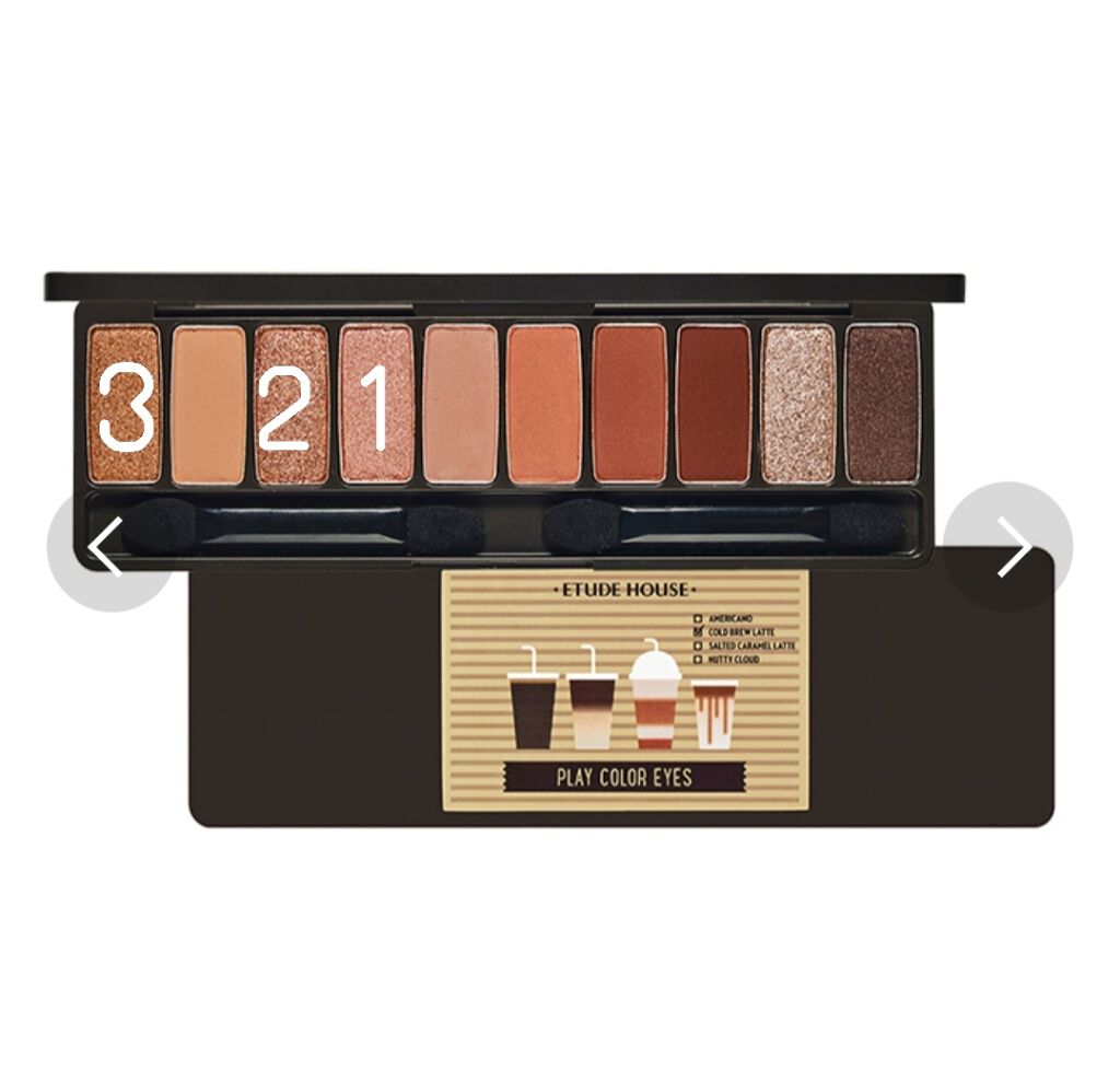 プレイカラー アイシャドウ/ETUDE/アイシャドウパレットを使ったクチコミ(2枚目)