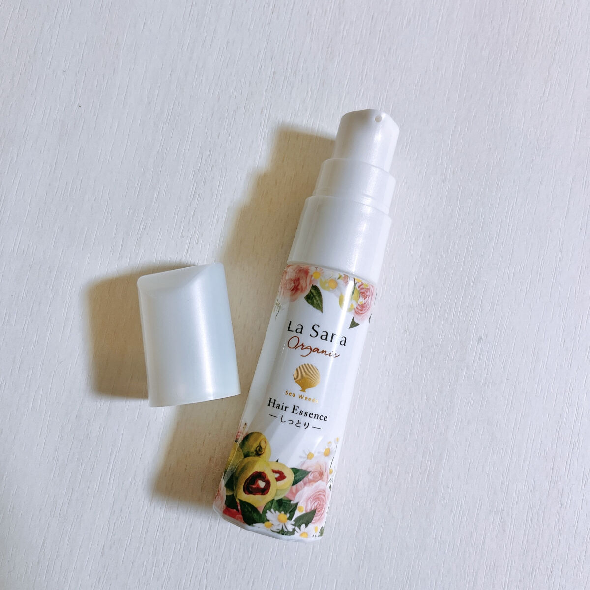 海藻 ヘア エッセンス カモミール×イングリッシュローズの香り/ラサーナ/ヘアオイルを使ったクチコミ（2枚目）