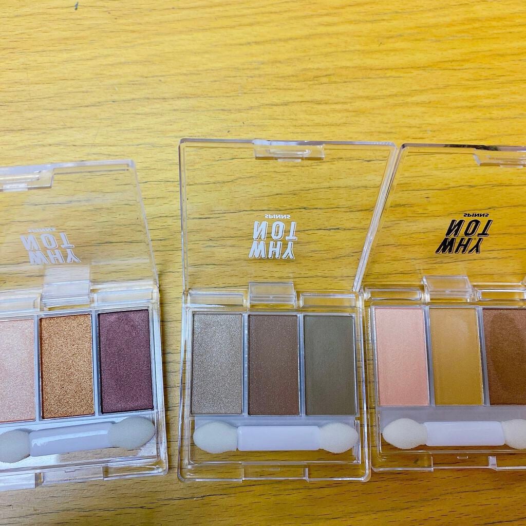 WHY NOT SPINNS 3色アイシャドウ/DAISO/アイシャドウパレットを使ったクチコミ(7枚目)