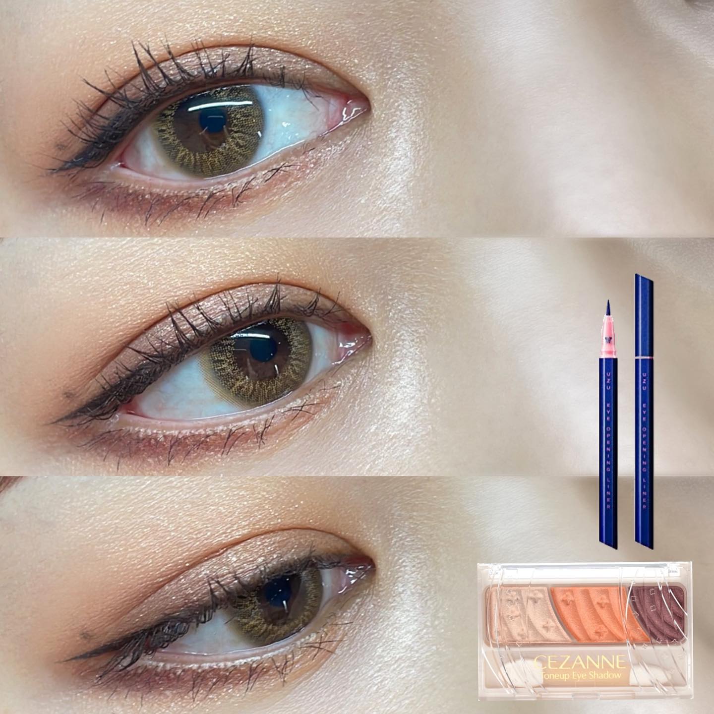 トーンアップアイシャドウ/CEZANNE/アイシャドウパレットを使ったクチコミ（1枚目）