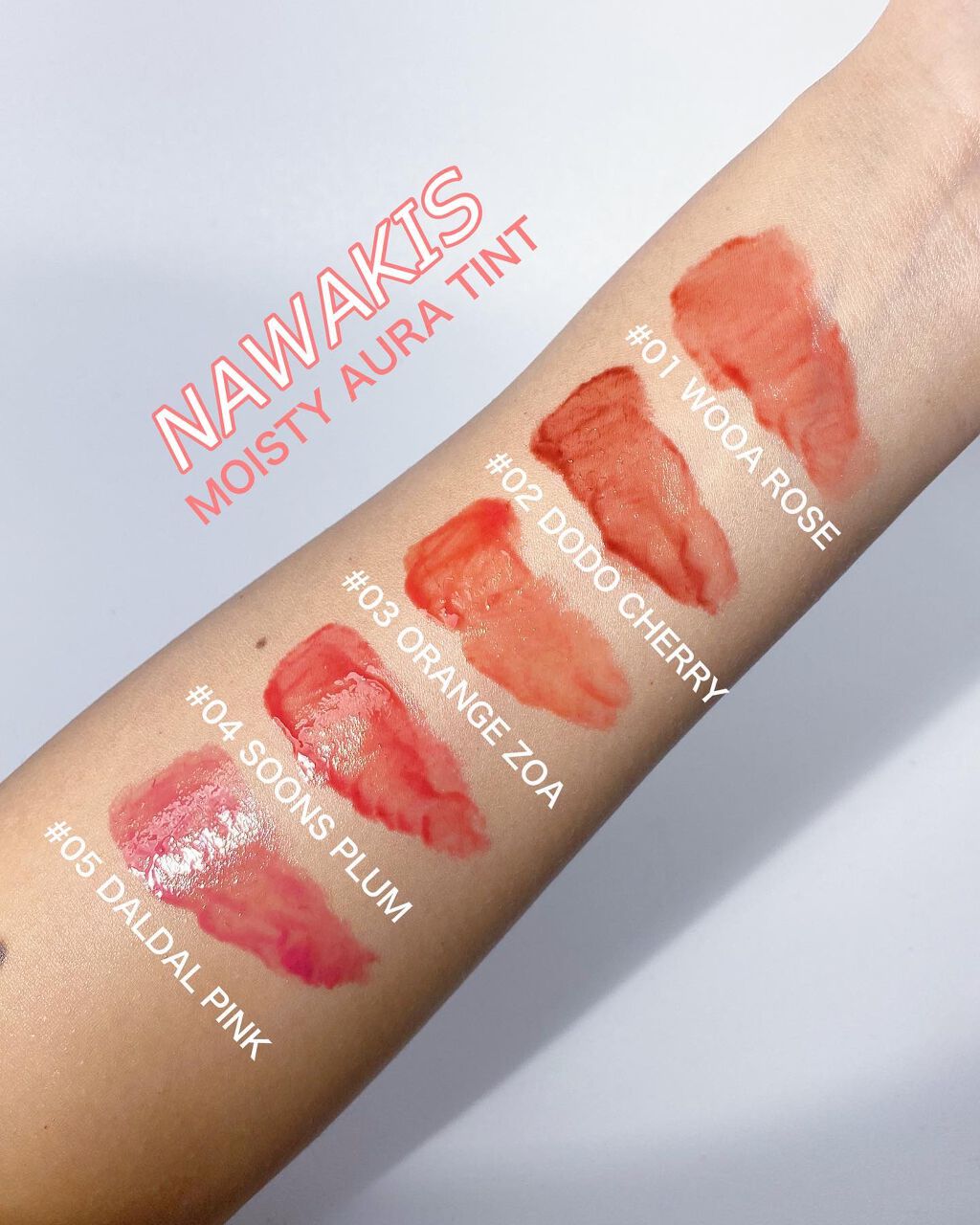 NAWAKIS MOISTY AURA TINT 03 ORANGE ZOA/NAWAKIS/口紅を使ったクチコミ（3枚目）