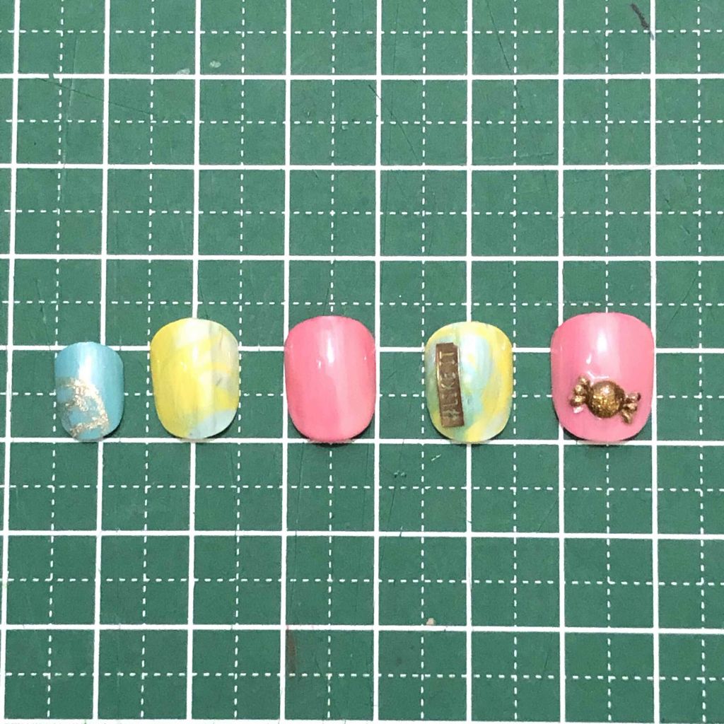 クリアネイルチップ/セリア/ネイルチップ・パーツを使ったクチコミ（3枚目）