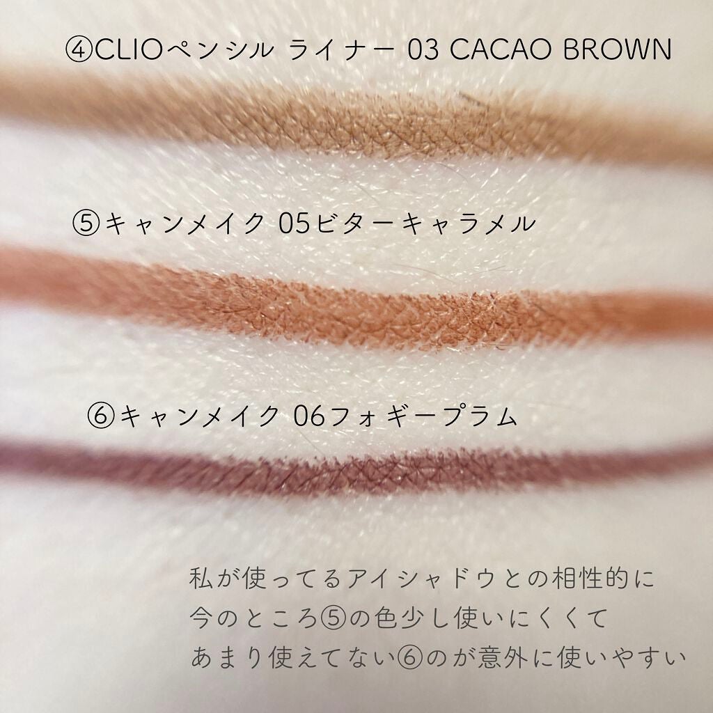 クリーミータッチライナー/キャンメイク/ジェルアイライナーを使ったクチコミ(6枚目)