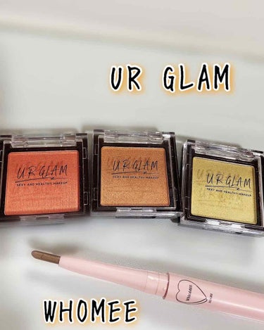 UR GLAM　POWDER EYESHADOW ゴールド/U R GLAM/シングルアイシャドウを使ったクチコミ（1枚目）