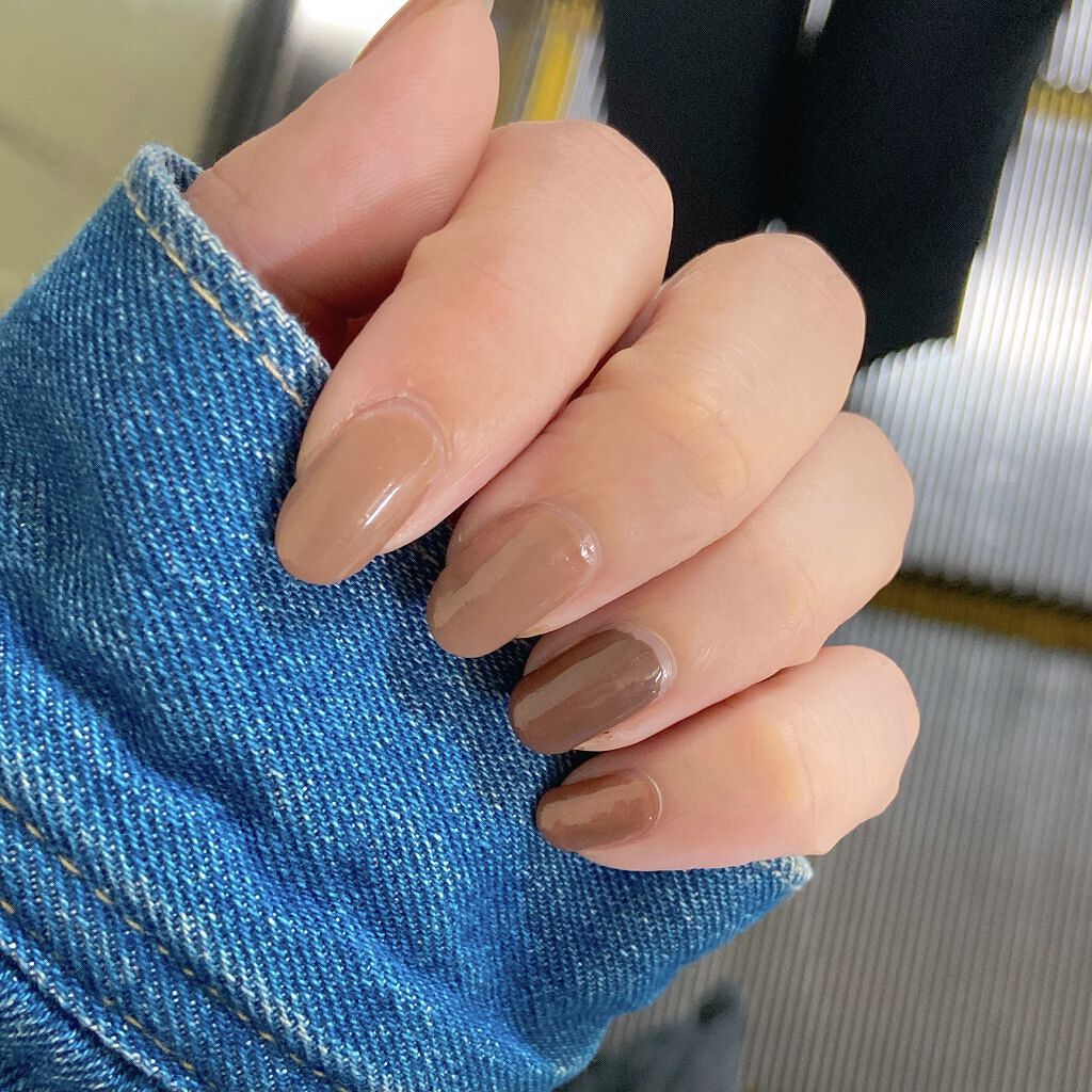 フレンドネイル(リニューアル品)	 2-10(33086)ミルクチョコレート/DAISO/マニキュアを使ったクチコミ（1枚目）