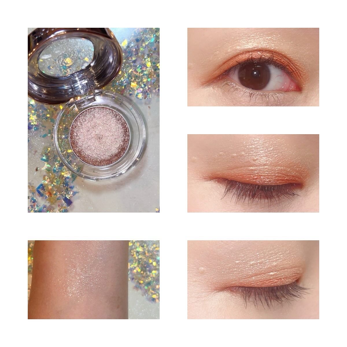 ダズリング ジェム 02 starlit shell/DECORTÉ/単色アイシャドウを使ったクチコミ（2枚目）