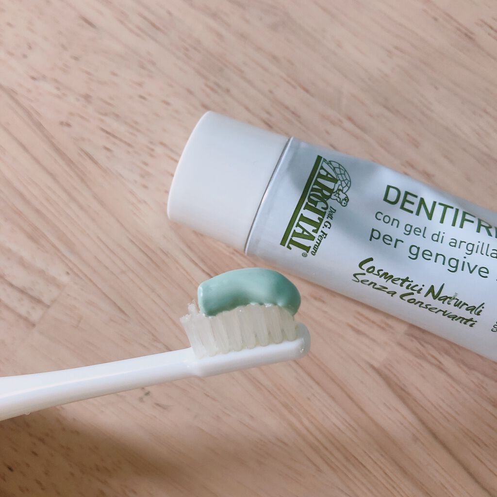 グリーンクレイ歯みがき(セージ)/ARGITAL/歯磨き粉を使ったクチコミ（3枚目）
