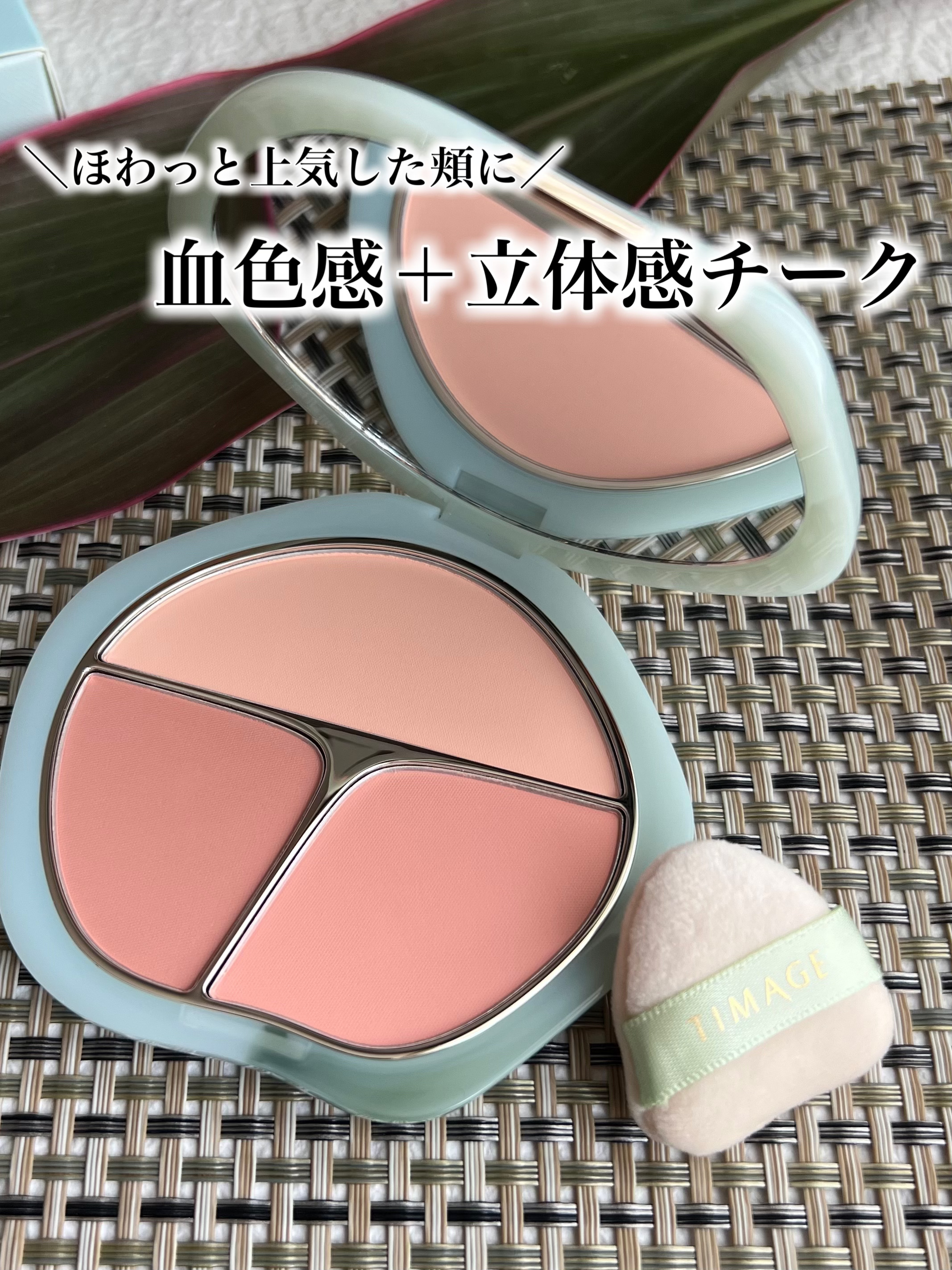 TIMAGE  3色チークパレット 03 オレンジ系/TIMAGE/パウダーチークを使ったクチコミ（1枚目）