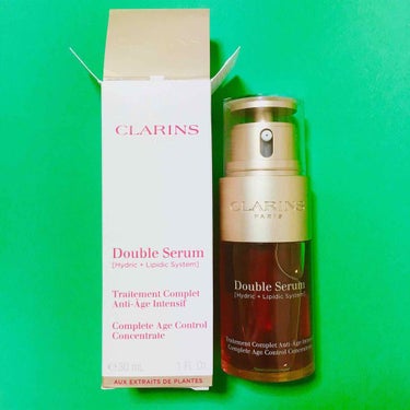 CLARINS ダブル セーラム EXのクチコミ「クラランス『ダブル セーラム EX』
水溶性と油溶性のセラムでWのエイジングケア。
21の植物.....」（1枚目）