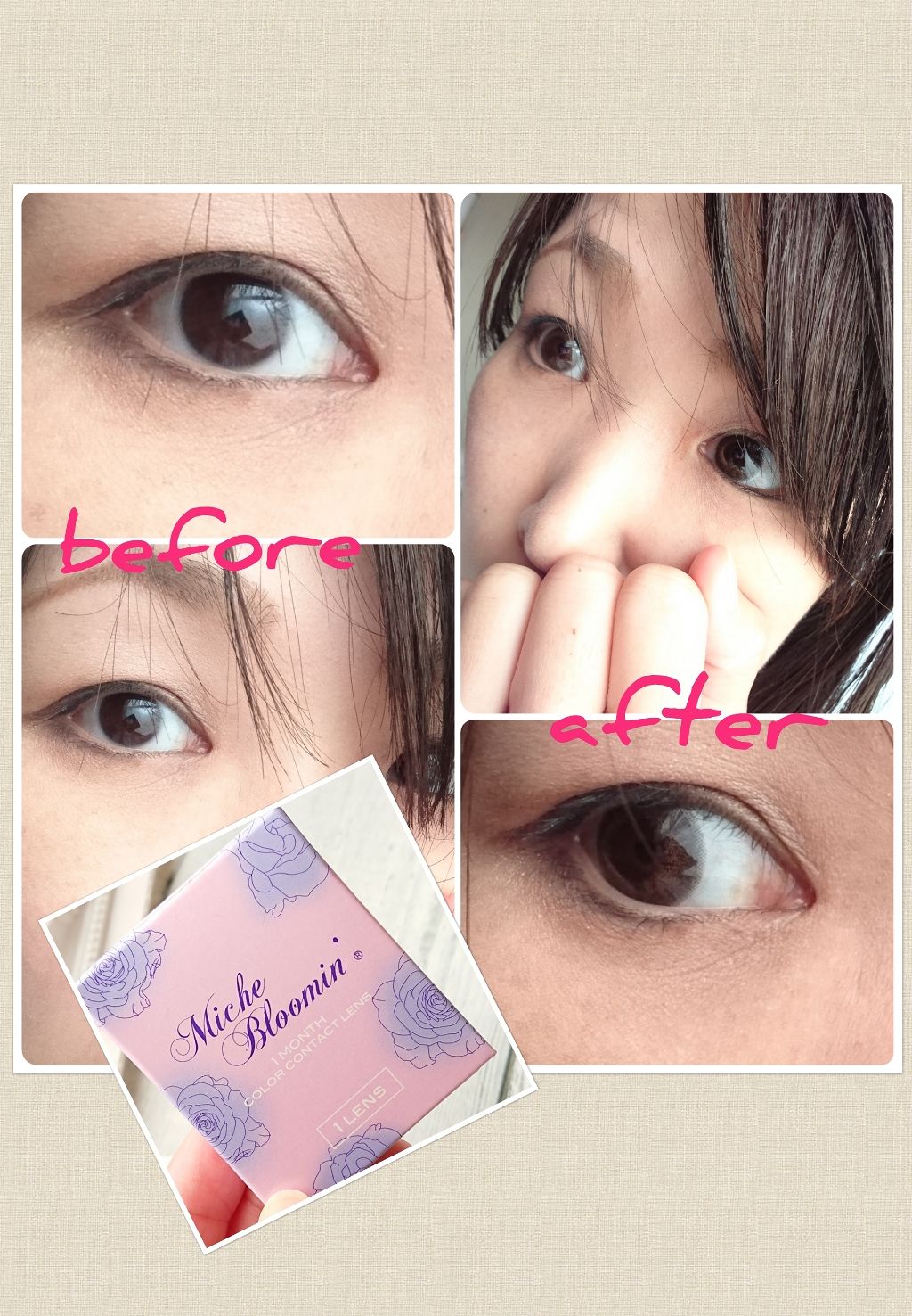 ミッシュ ブルーミン マンスリー (クォーターヴェール シリーズ／イノセント シリーズ)/ミッシュブルーミン/１ヶ月（１MONTH）カラコンを使ったクチコミ（3枚目）