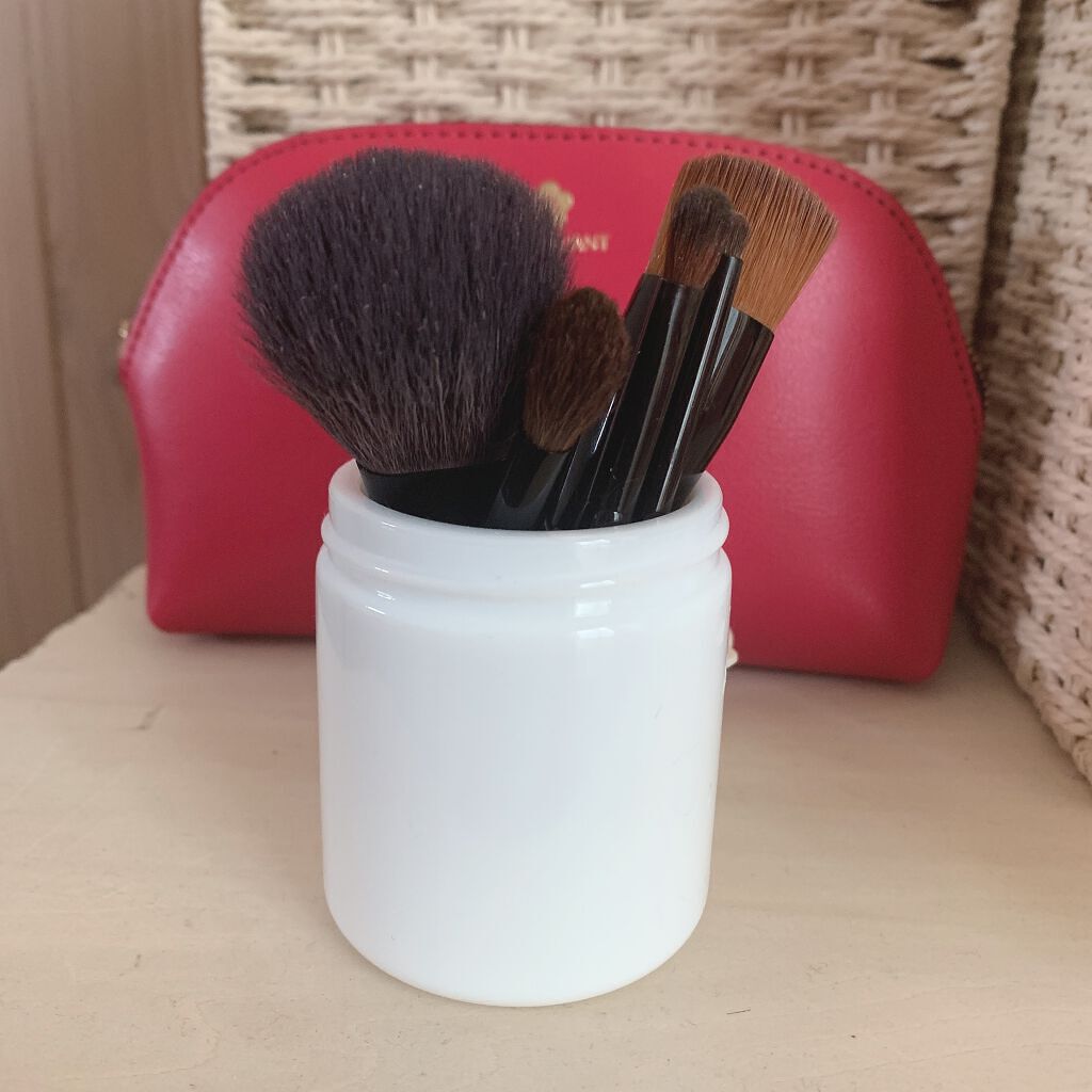 ファイバーアイシャドウブラシセット/ロージーローザ/メイクブラシを使ったクチコミ（2枚目）