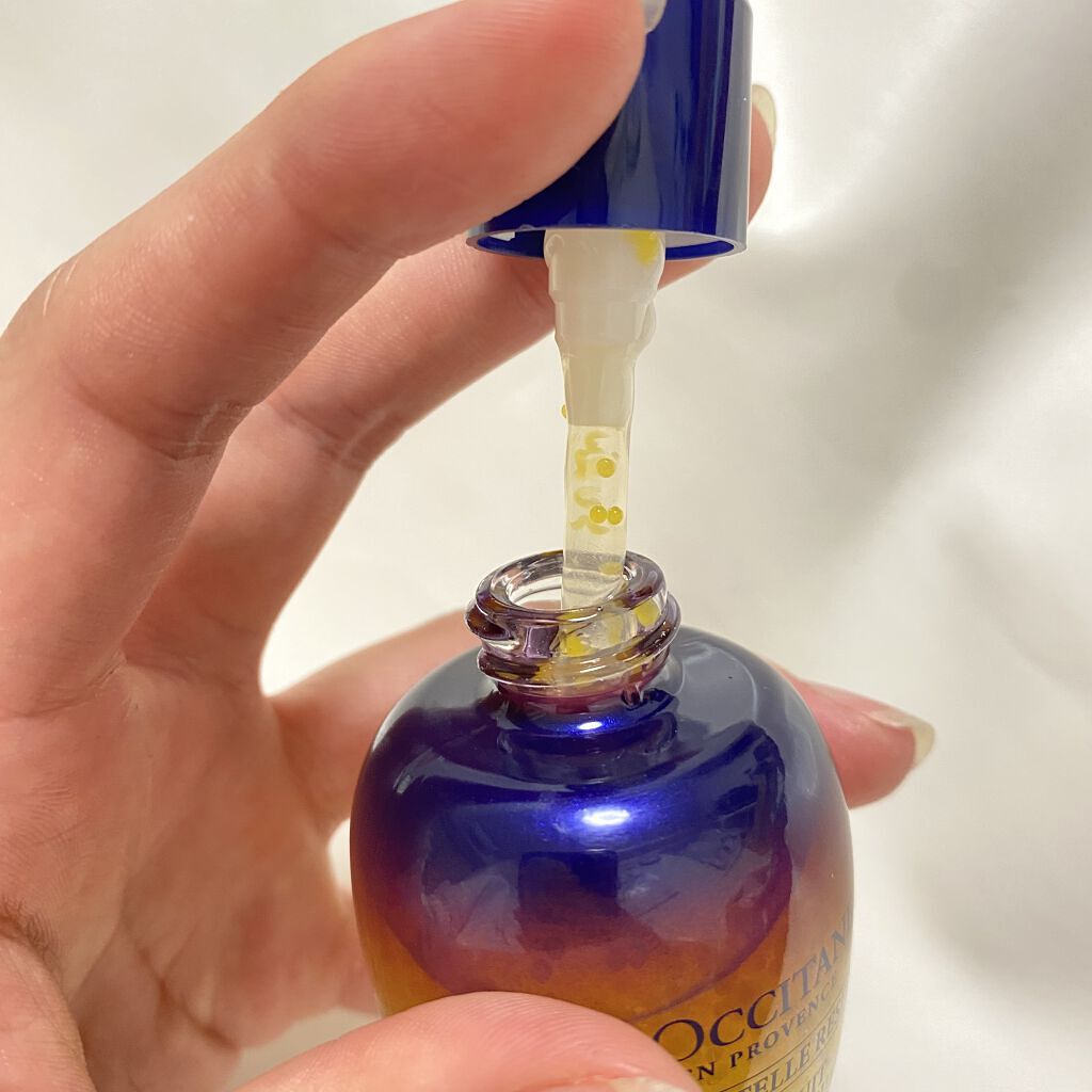 イモーテル オーバーナイトリセットセラム/L'OCCITANE/美容液を使ったクチコミ（3枚目）