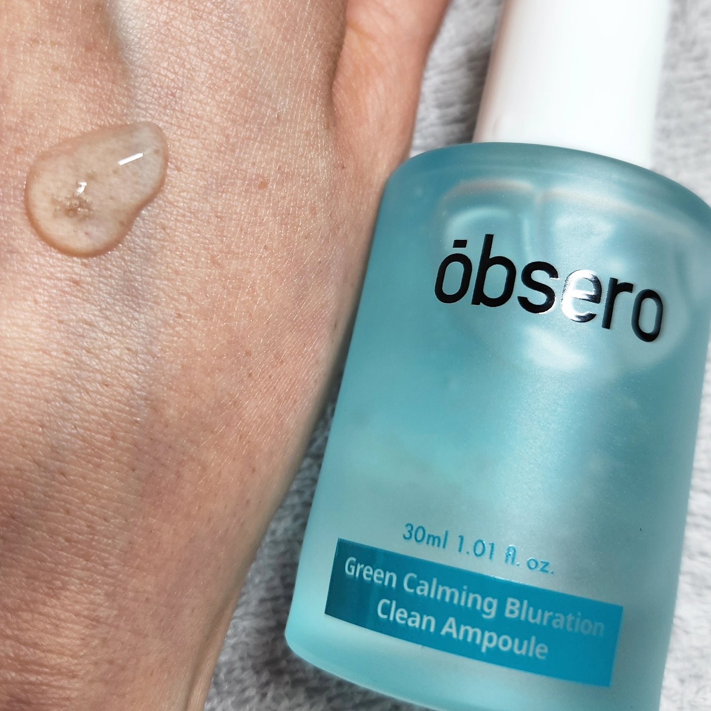グリーンカーミングブルーレーションクリーンアンプル/obsero/美容液を使ったクチコミ（3枚目）