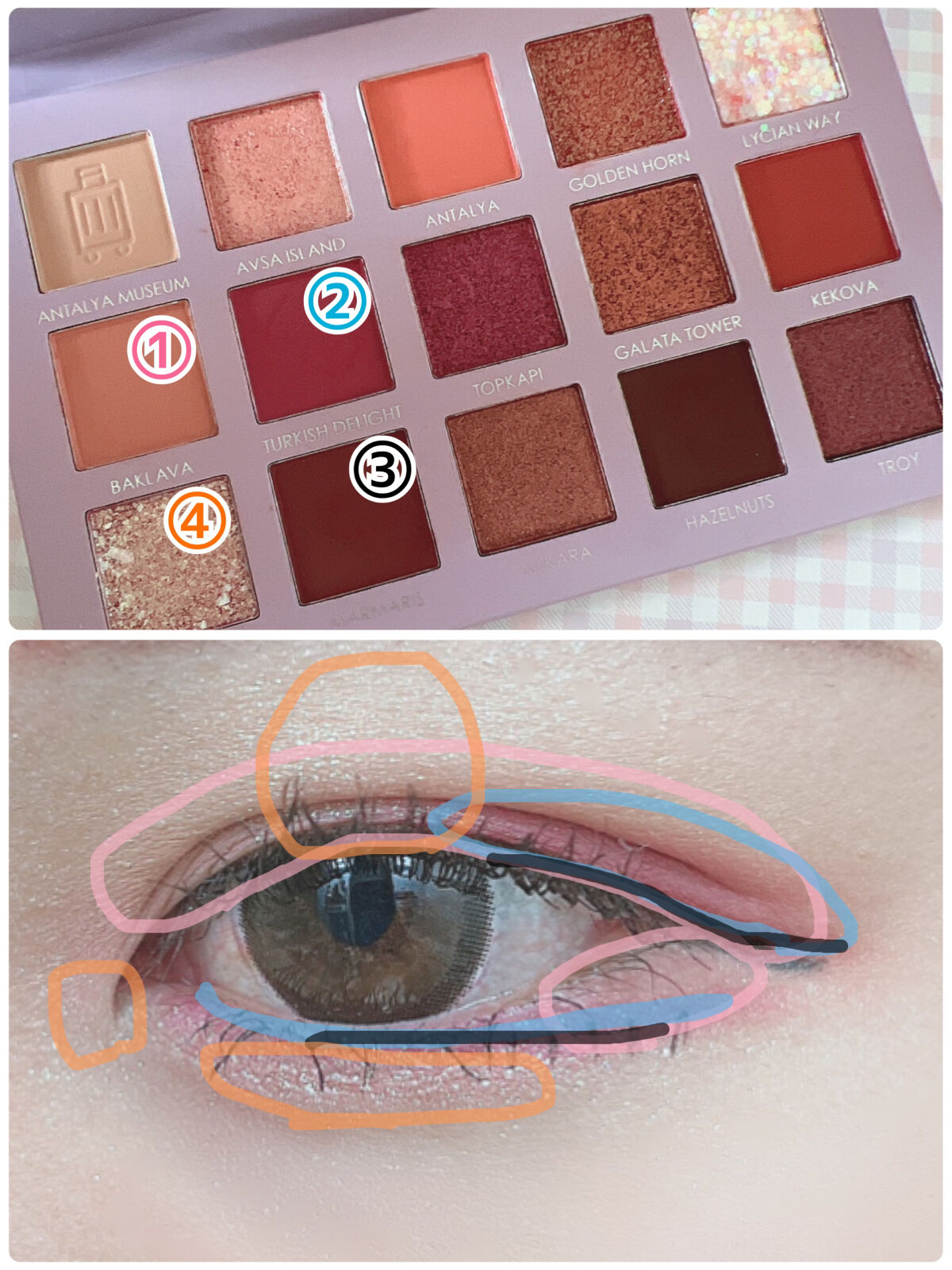 GO TRAVEL 15色アイシャドウパレット/FOCALLURE/アイシャドウパレットを使ったクチコミ（3枚目）