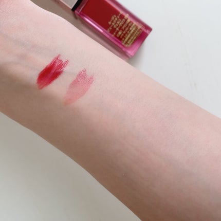 ルージュ ピュールクチュール ヴェルニ ウォーターグロウ No.204 プライベート カーマイン/YVES SAINT LAURENT BEAUTE/口紅を使ったクチコミ(3枚目)