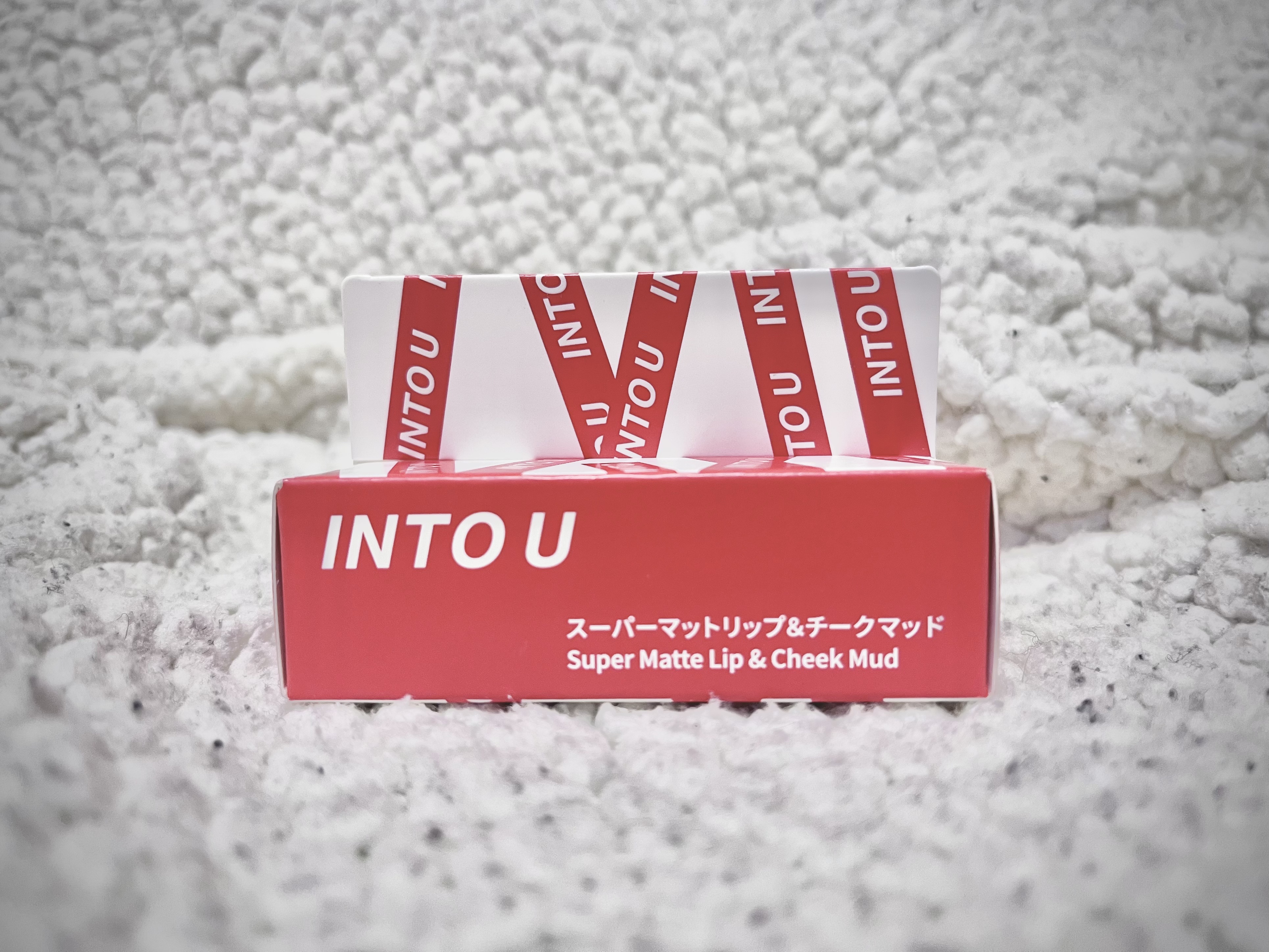 スーパーマットリップ＆チークマッド/INTO U/口紅を使ったクチコミ（3枚目）