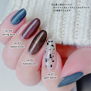 LA PEAU DE GEM nail polish np-01 ジェムビリーフ/la peau de gem./マニキュアを使ったクチコミ（3枚目）