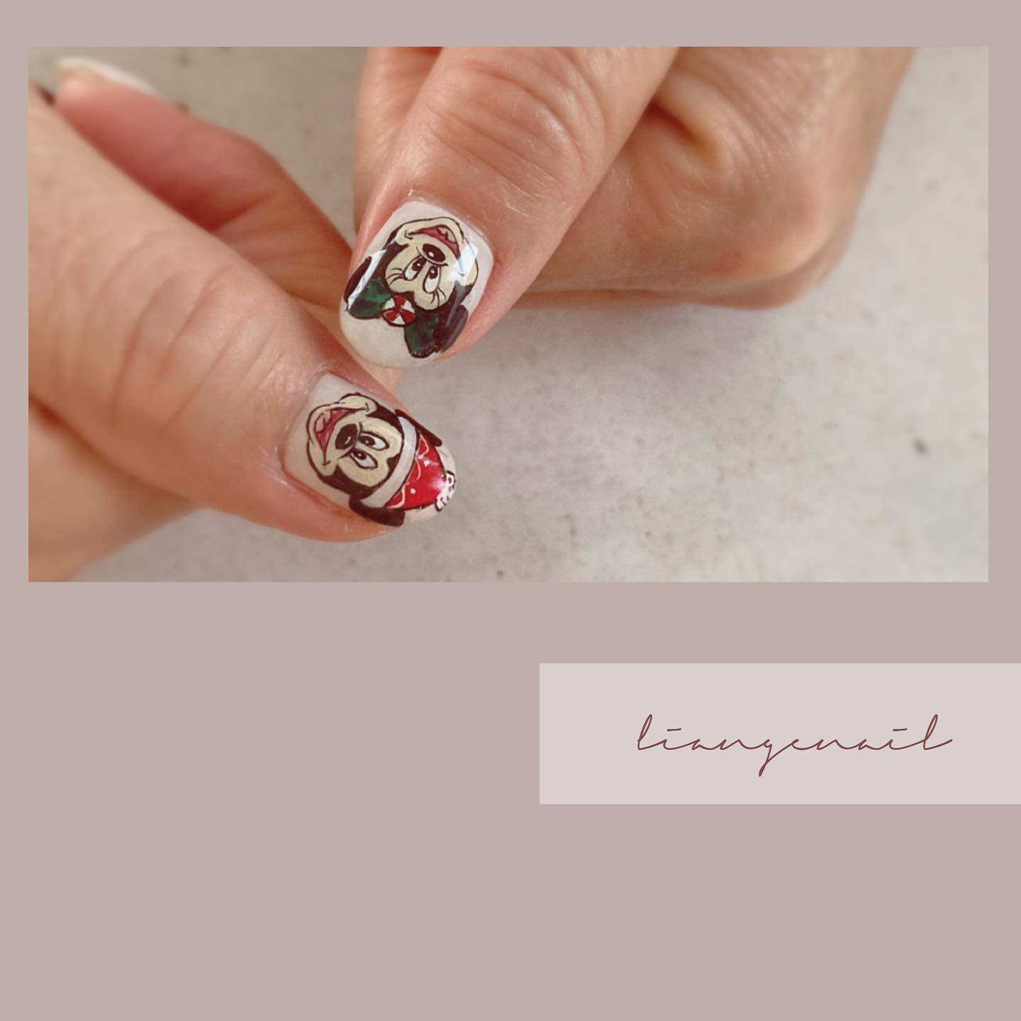 #リアンジェネイル,#柏ネイル,#ネイル,#ミッキーネイル,#キャラクターネイル,#クリスマスネイルのネイルデザイン