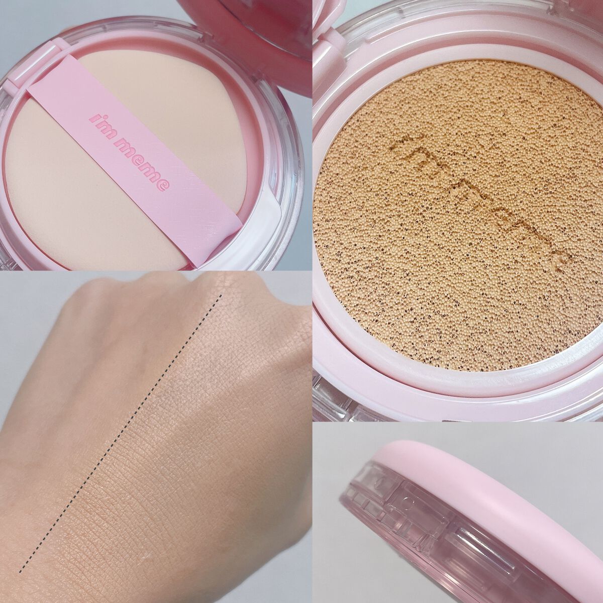 ワンダーベルベットラスティングクッション/i’m meme/クッションファンデーションを使ったクチコミ（2枚目）