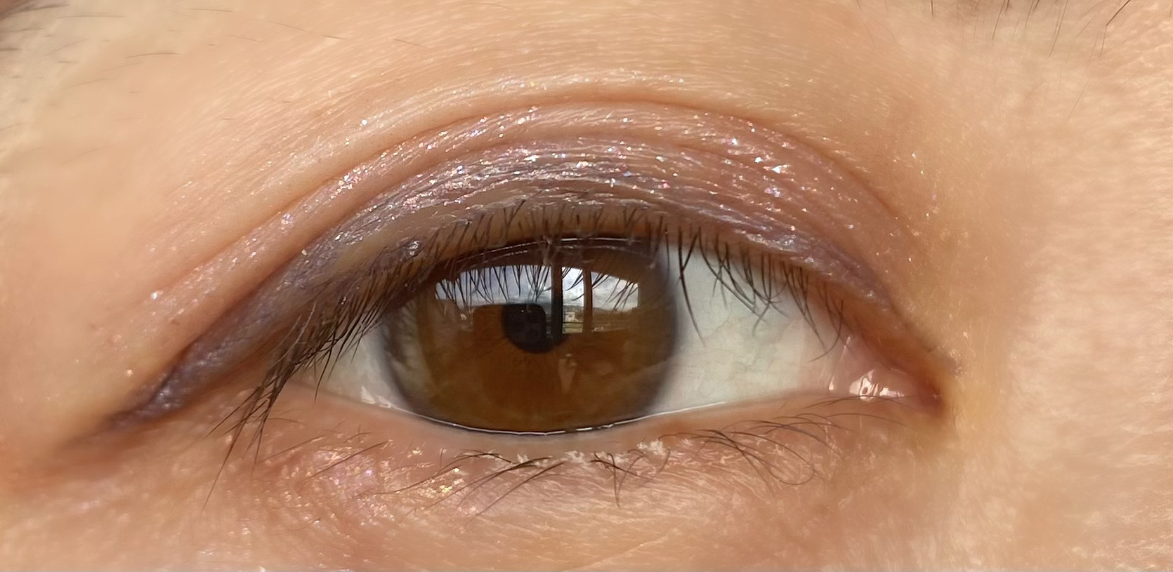 グリッタープリズム シャドウ マーブル/MISSHA/単色アイシャドウを使ったクチコミ（3枚目）