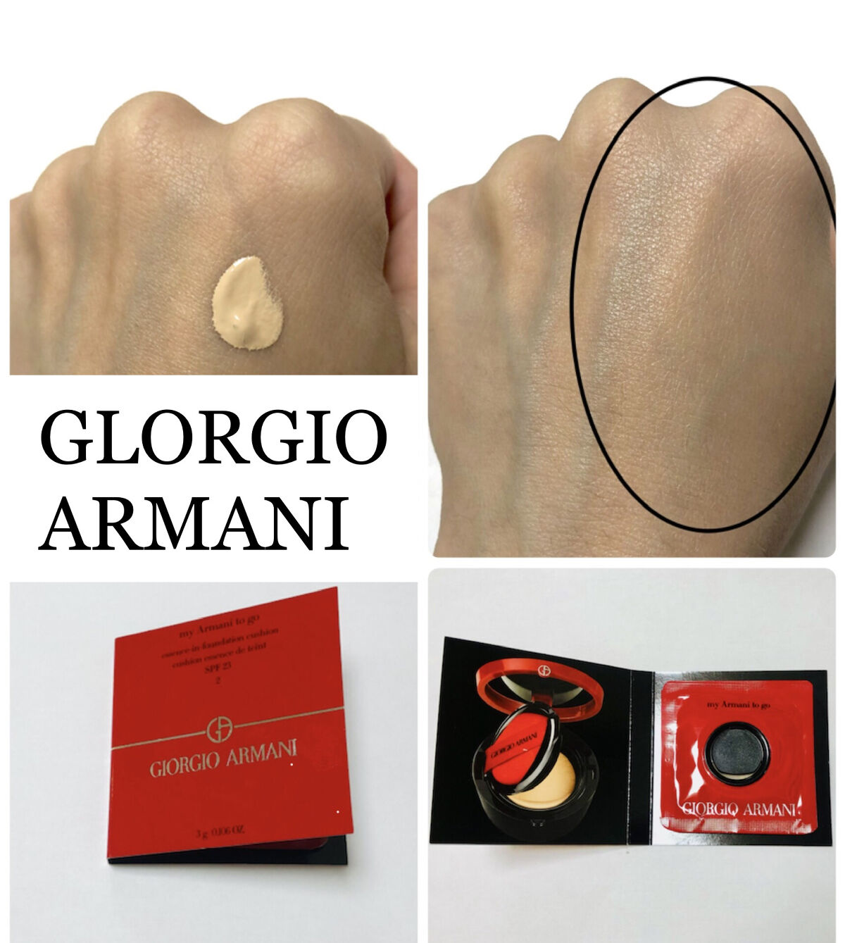 マイ アルマーニ トゥ ゴー クッション 2 (レフィル)/ジョルジオ アルマーニ ビューティ/クッションファンデーションを使ったクチコミ（1枚目）