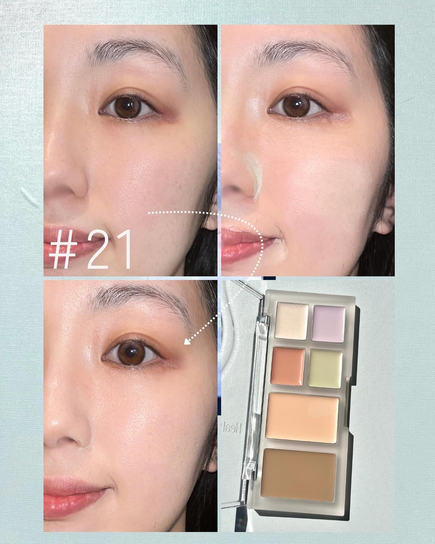 ブリージングコンシーラーパレット/Healus/パレットコンシーラーを使ったクチコミ(5枚目)