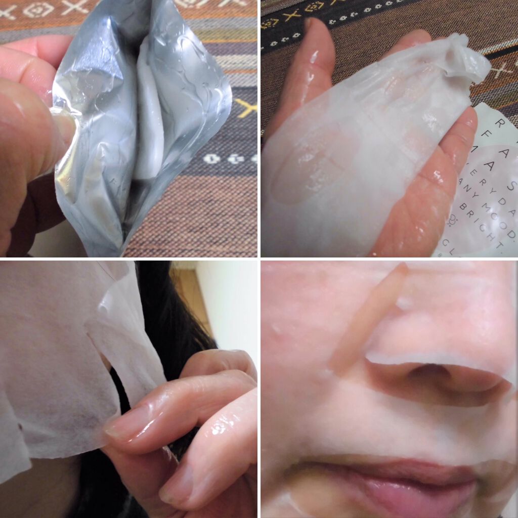 RICE FACE MASKライスバリアフェイスマスク SOFTGLOW/KOUJIHIME/シートマスク・パックを使ったクチコミ（1枚目）