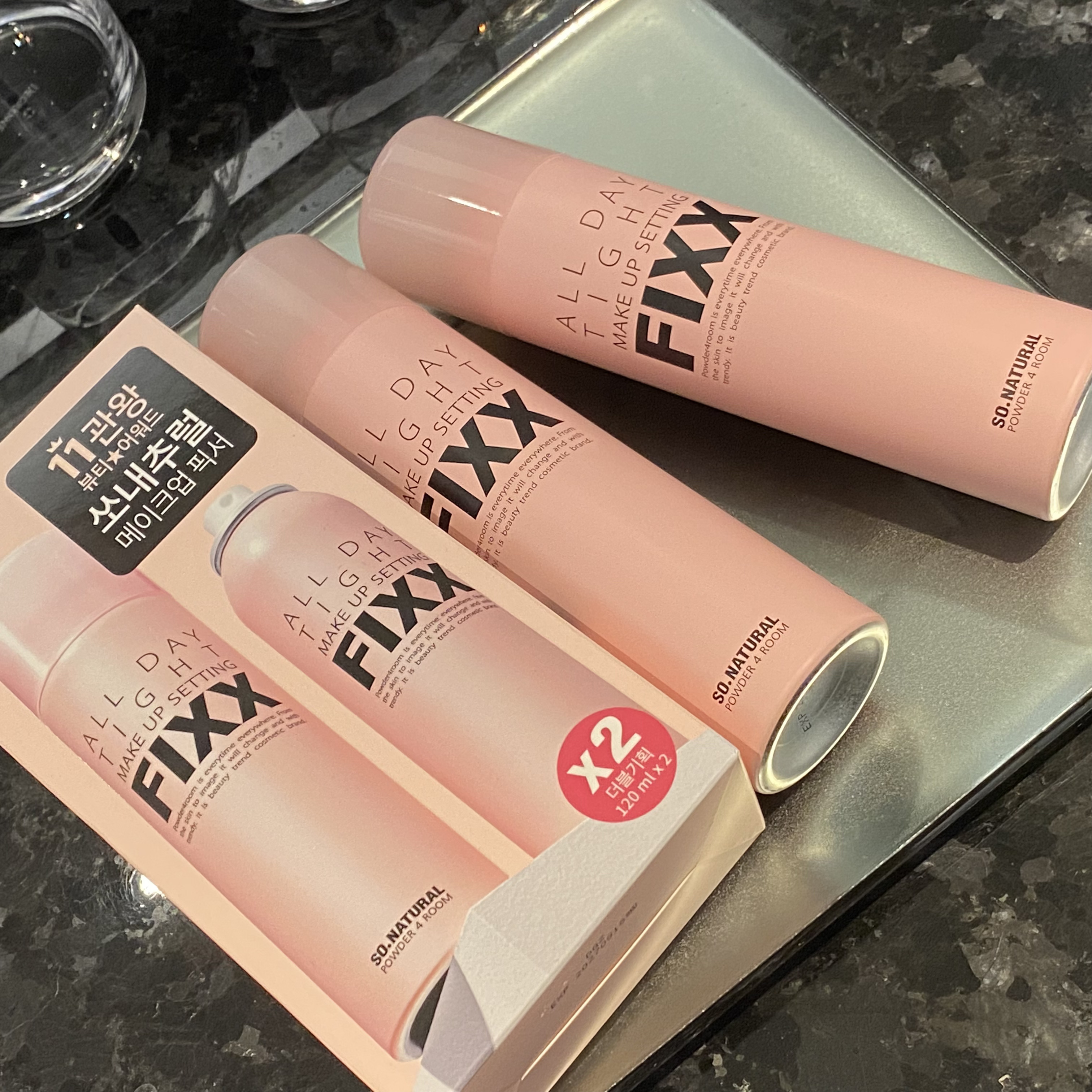 SO NATURAL オールデイタイトメイクアップ セッティングフィックスのクチコミ「【これ知ってる？韓国で流行ってるぽい🤭】

SO NATURAL
オールデイタイトメイクアップ.....」（1枚目）