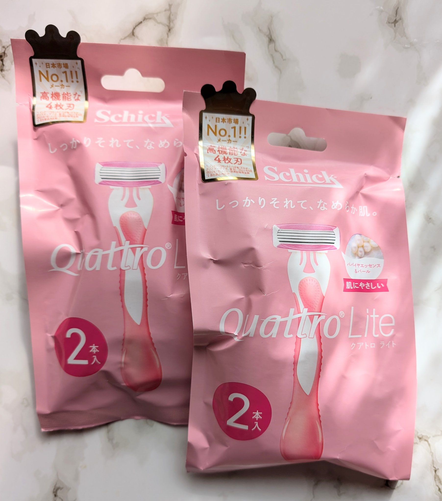 クアトロライト （２本入）/シック/シェーバーを使ったクチコミ（1枚目）