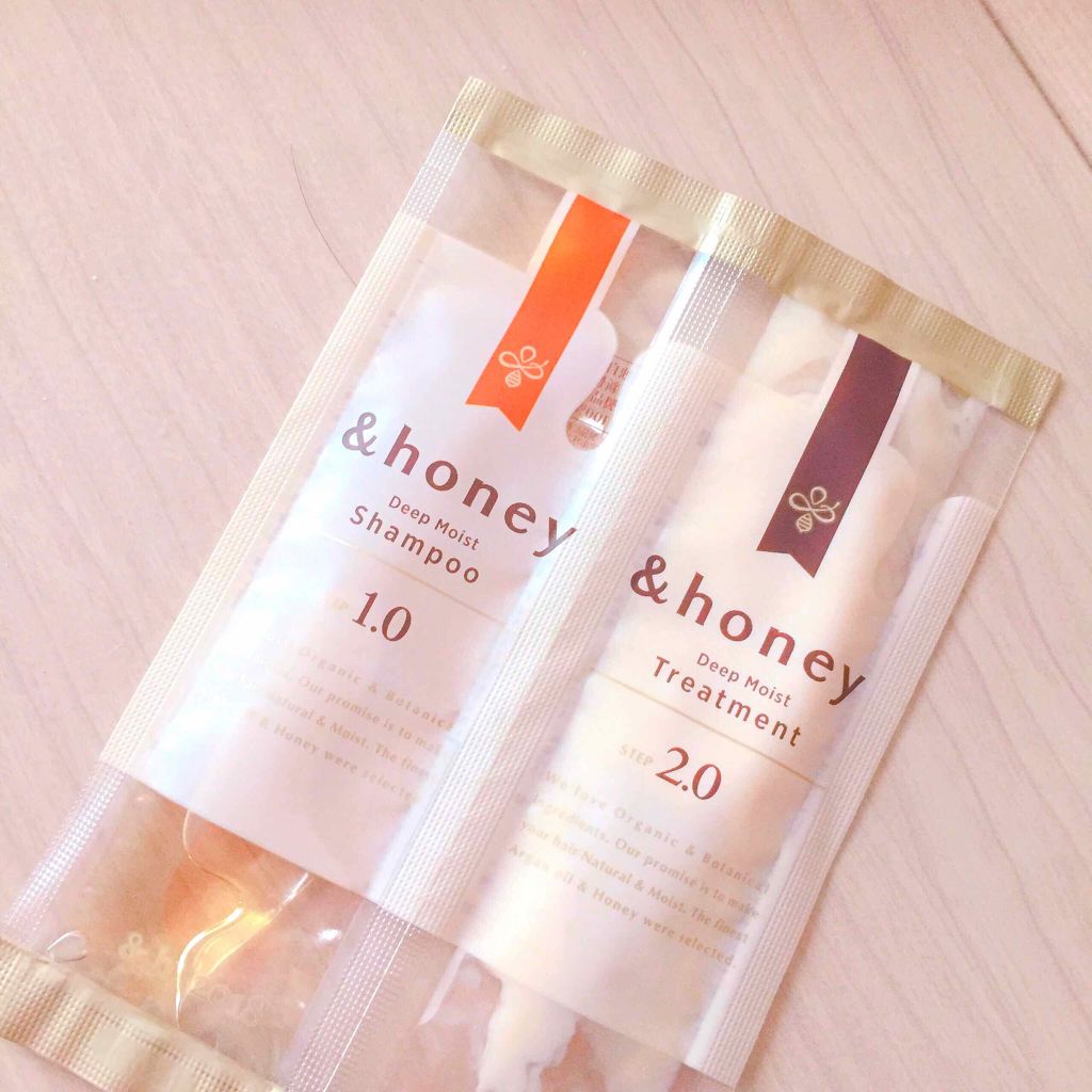 ディープモイスト シャンプー1.0／ヘアトリートメント2.0/&honey/市販シャンプーを使ったクチコミ（1枚目）