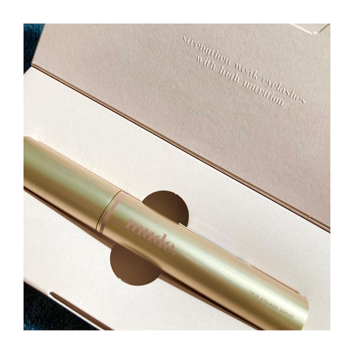 トゥルーアイラッシュセラム/mude./まつげ美容液を使ったクチコミ（2枚目）
