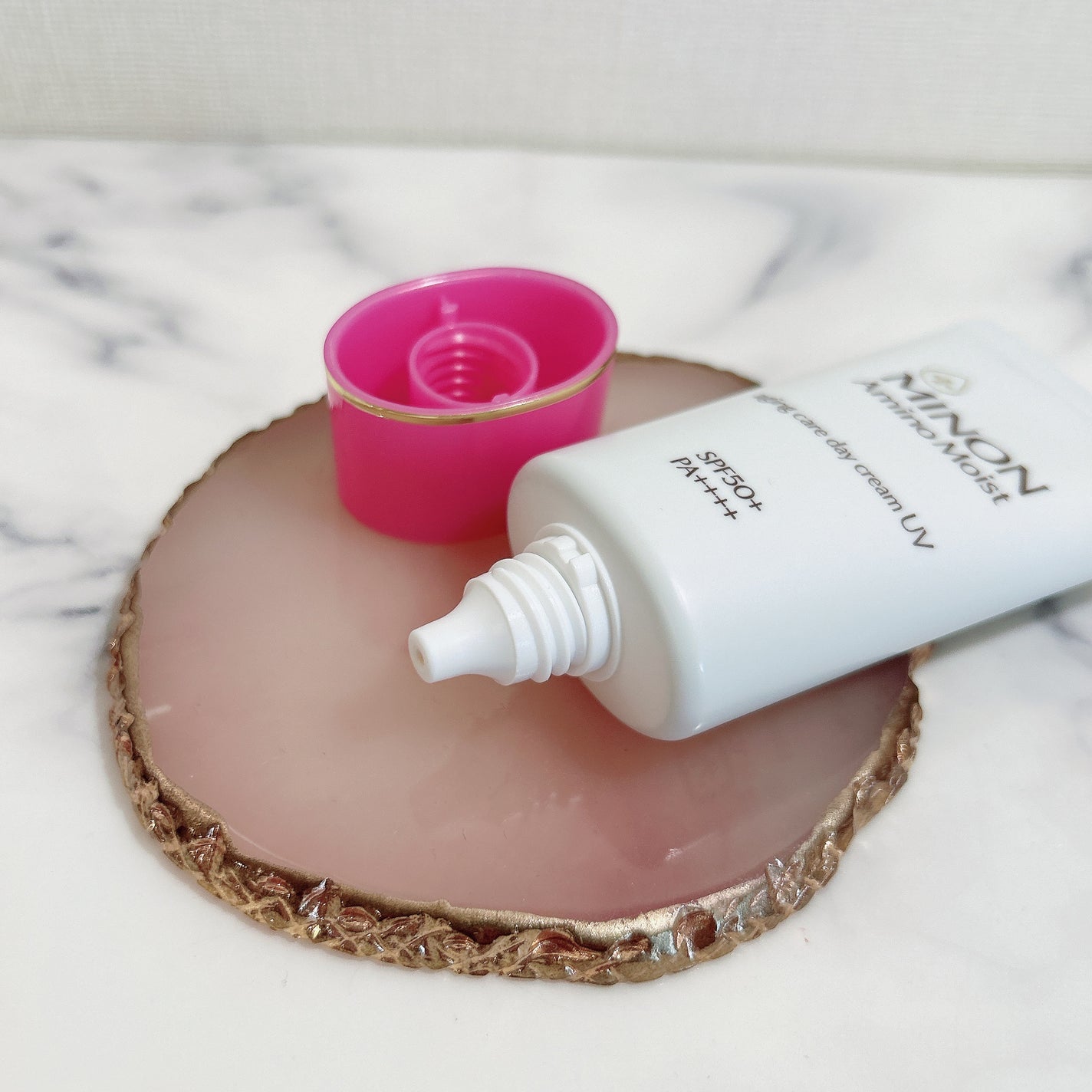 ミノン アミノモイスト エイジングケア デイクリームUV/ミノン/日焼け止めクリームを使ったクチコミ(4枚目)