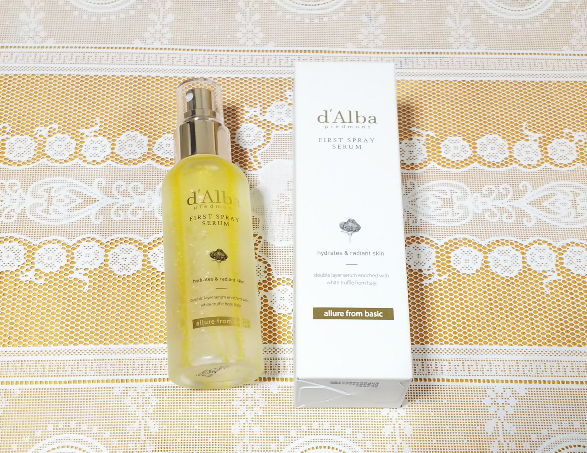 ダルバ ホワイトトリュフファーストスプレーセラム/ダルバ/ミスト状化粧水を使ったクチコミ（1枚目）