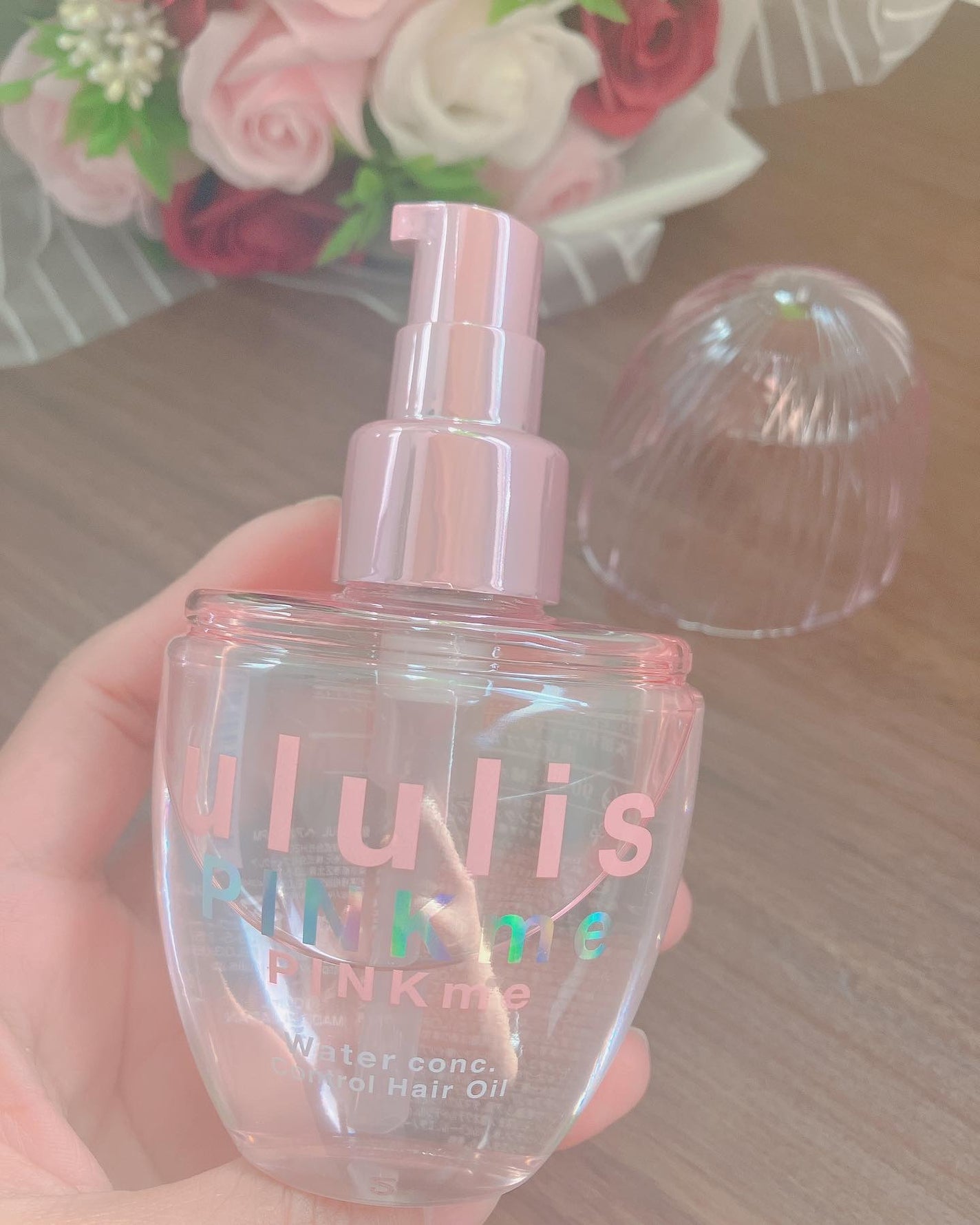 ピンクミー ウォーターコンク コントロール ヘアオイル/ululis/ヘアオイルを使ったクチコミ(3枚目)