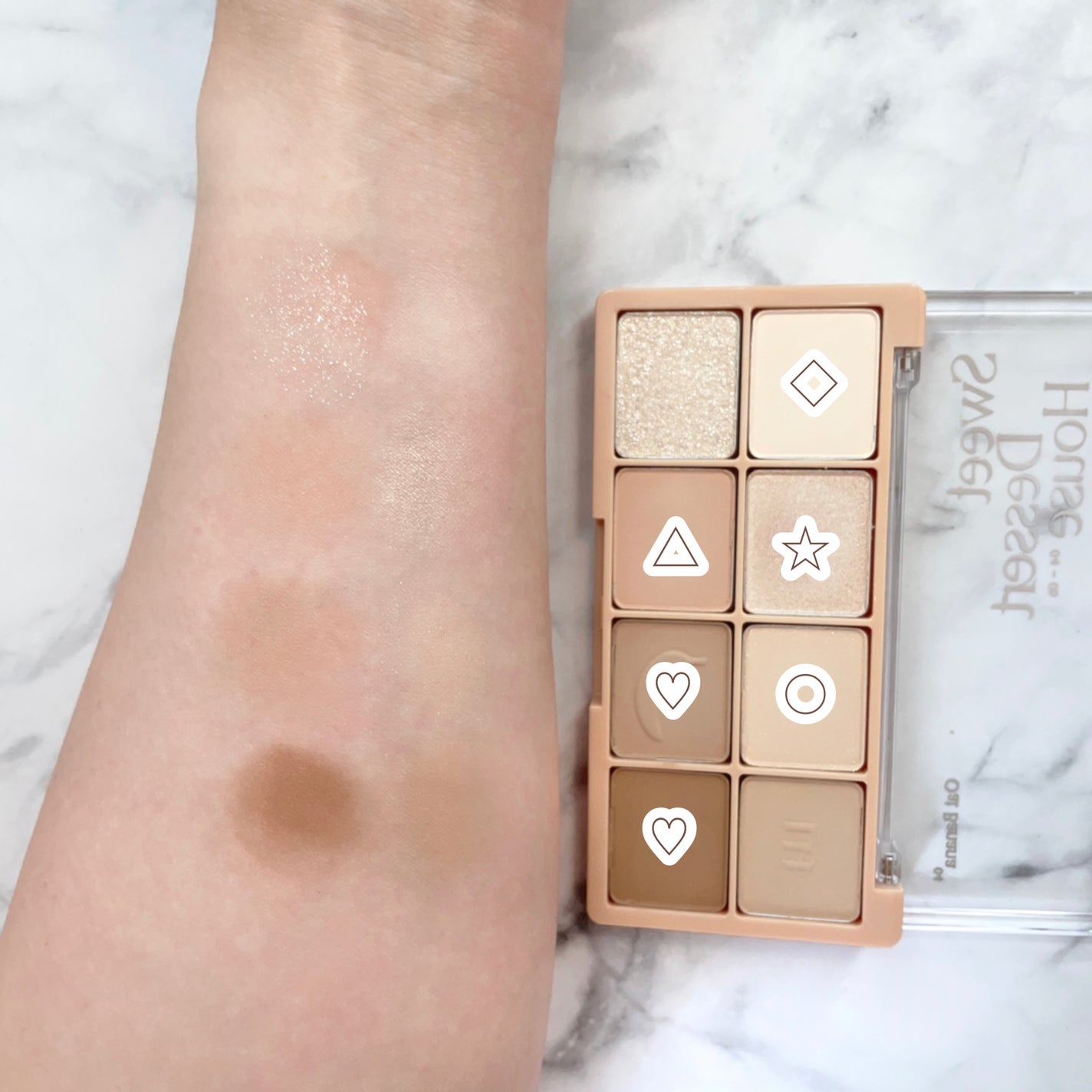 ビーマイスウィートデザートハウスパレット/Milk Touch/アイシャドウパレットを使ったクチコミ(3枚目)