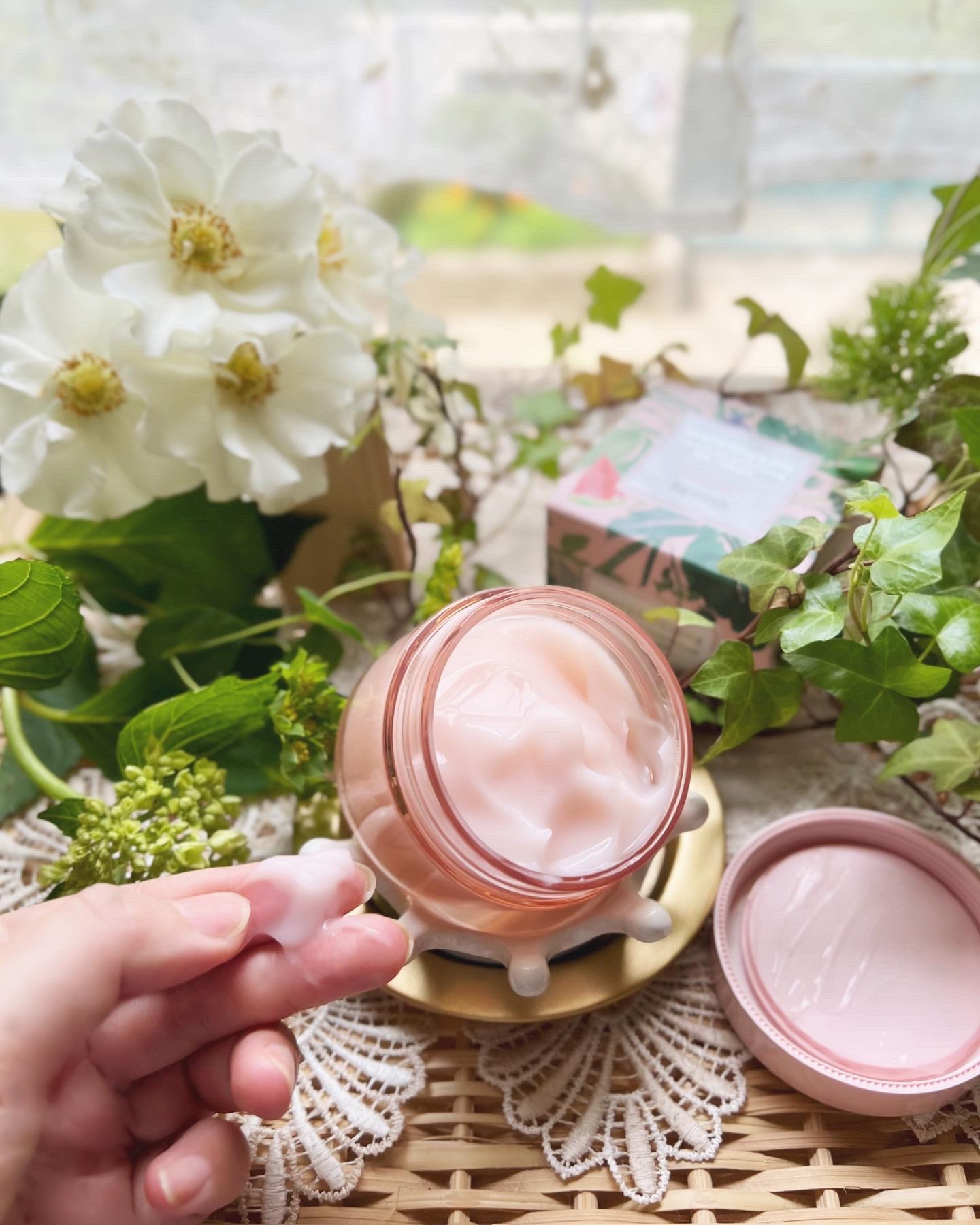 ウォーターメロン モイスチャーサージゲルクリーム/heimish/フェイスクリームを使ったクチコミ（3枚目）