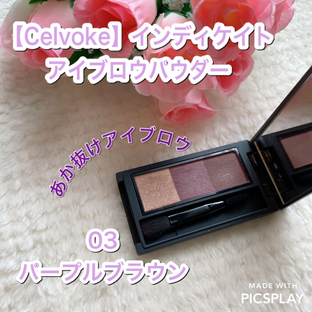 セルヴォーク インディケイトアイブロウパウダー/Celvoke/パウダーアイブロウを使ったクチコミ(2枚目)