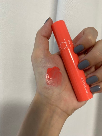 ジューシーラスティングティント/rom&nd/リップティントを使ったクチコミ(4枚目)