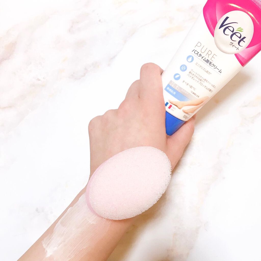 ヴィート ピュアバスタイム除毛クリーム 敏感肌用/Veet/除毛クリームを使ったクチコミ(5枚目)