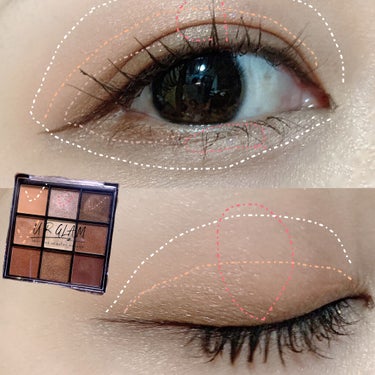 UR GLAM　BLOOMING EYE COLOR PALETTE/U R GLAM/パウダーアイシャドウを使ったクチコミ（3枚目）