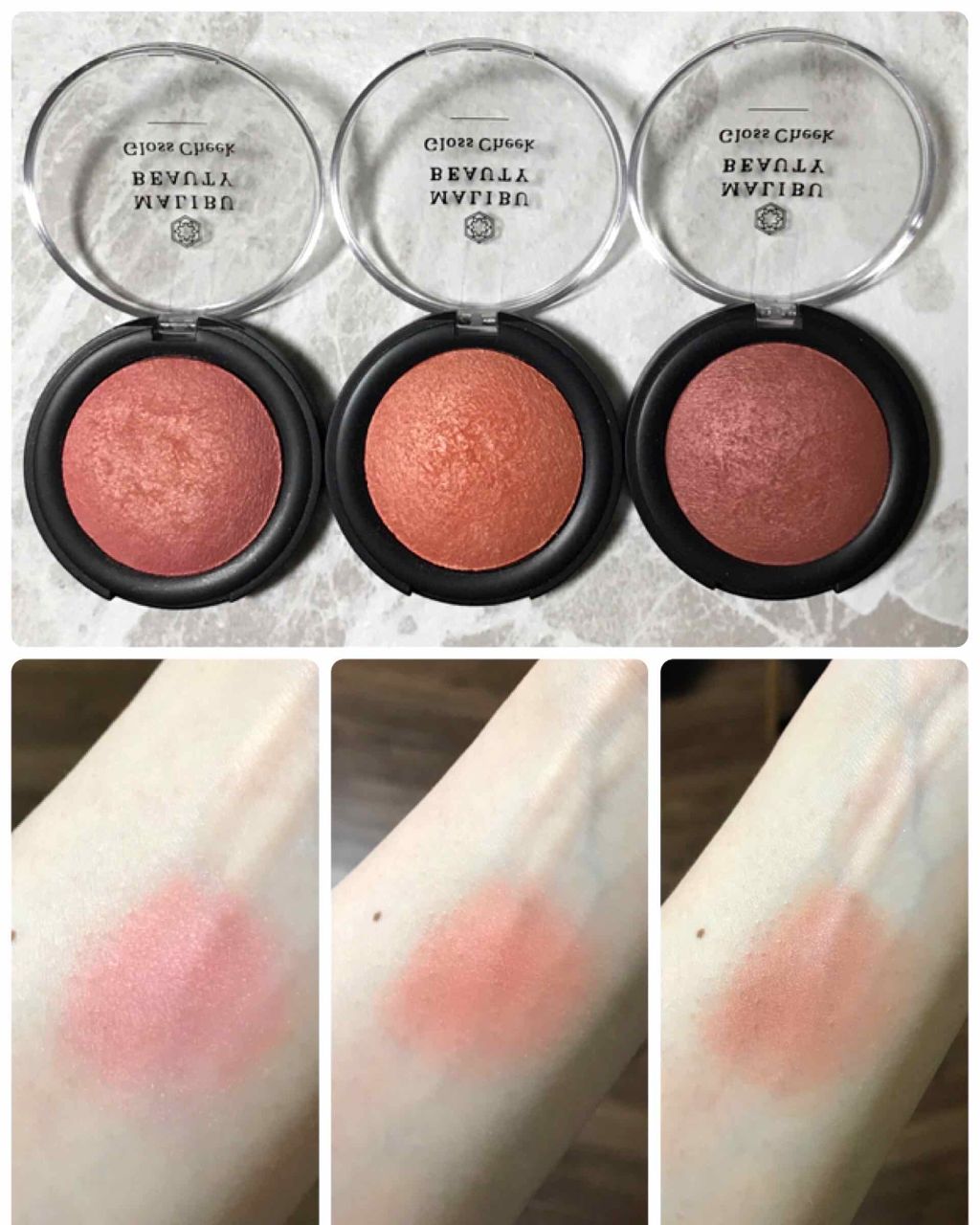 グロスチーク 07 ダスティピンク/マリブビューティー/パウダーチークを使ったクチコミ（1枚目）