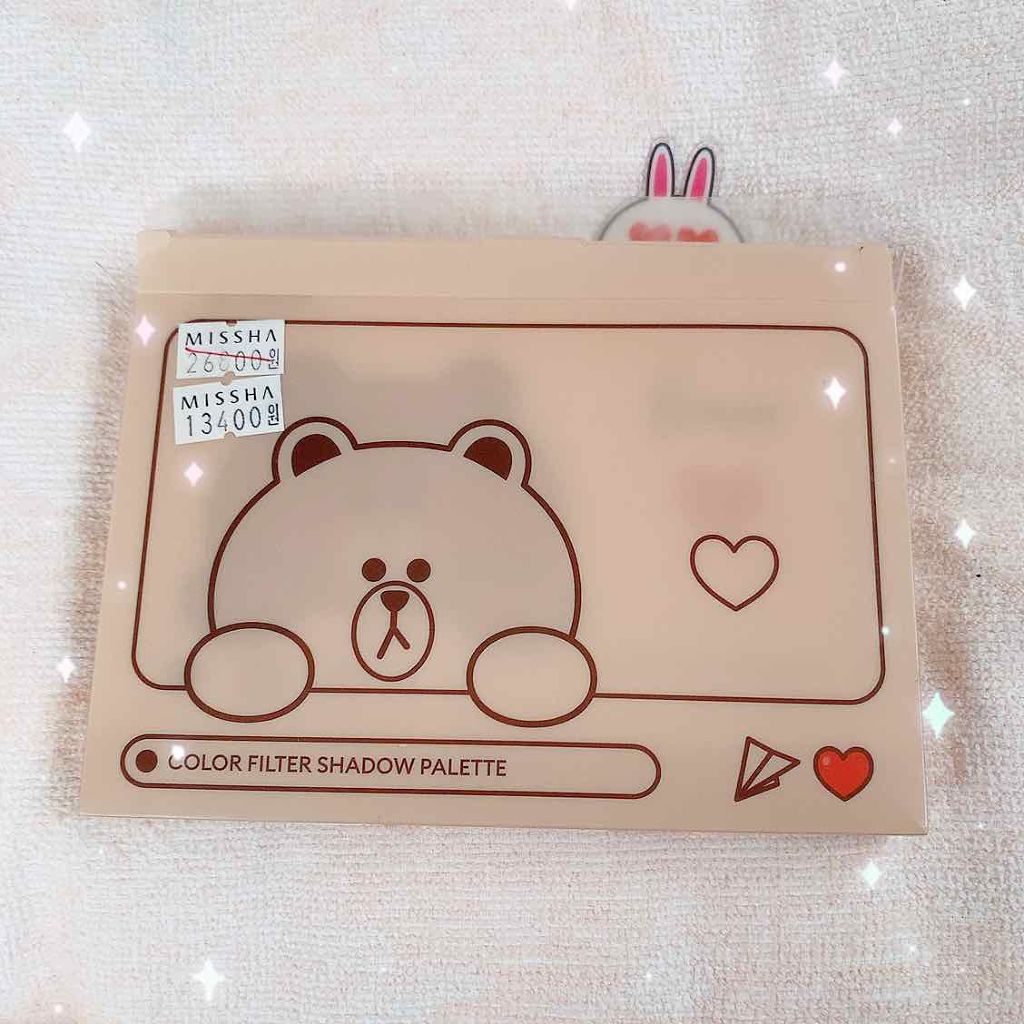 カラーフィルターシャドウパレット(ラインフレンズエディション)/MISSHA/アイシャドウパレットを使ったクチコミ(4枚目)