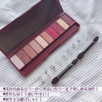 プレイカラー アイシャドウ ワインパーティー【生産終了】/ETUDE/アイシャドウパレットを使ったクチコミ(3枚目)