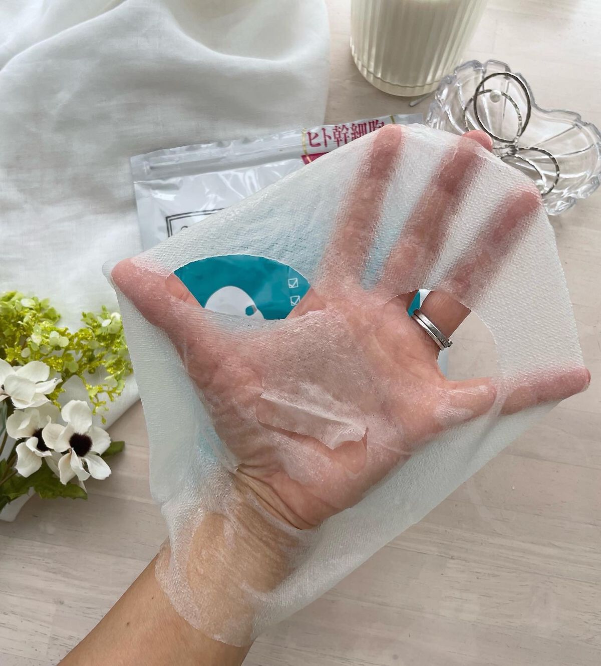 ヒト幹細胞フェイスマスク/アロヴィヴィ/シートマスク・パックを使ったクチコミ(3枚目)