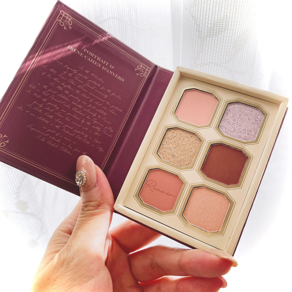 絵画アイシャドウパレット 01 可愛いイレーヌ/MilleFée/アイシャドウパレットを使ったクチコミ（3枚目）